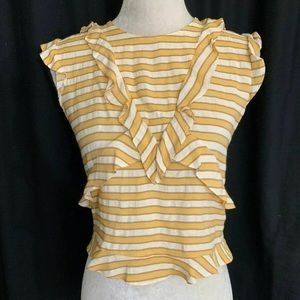 Zara women’s stripe crop top tank